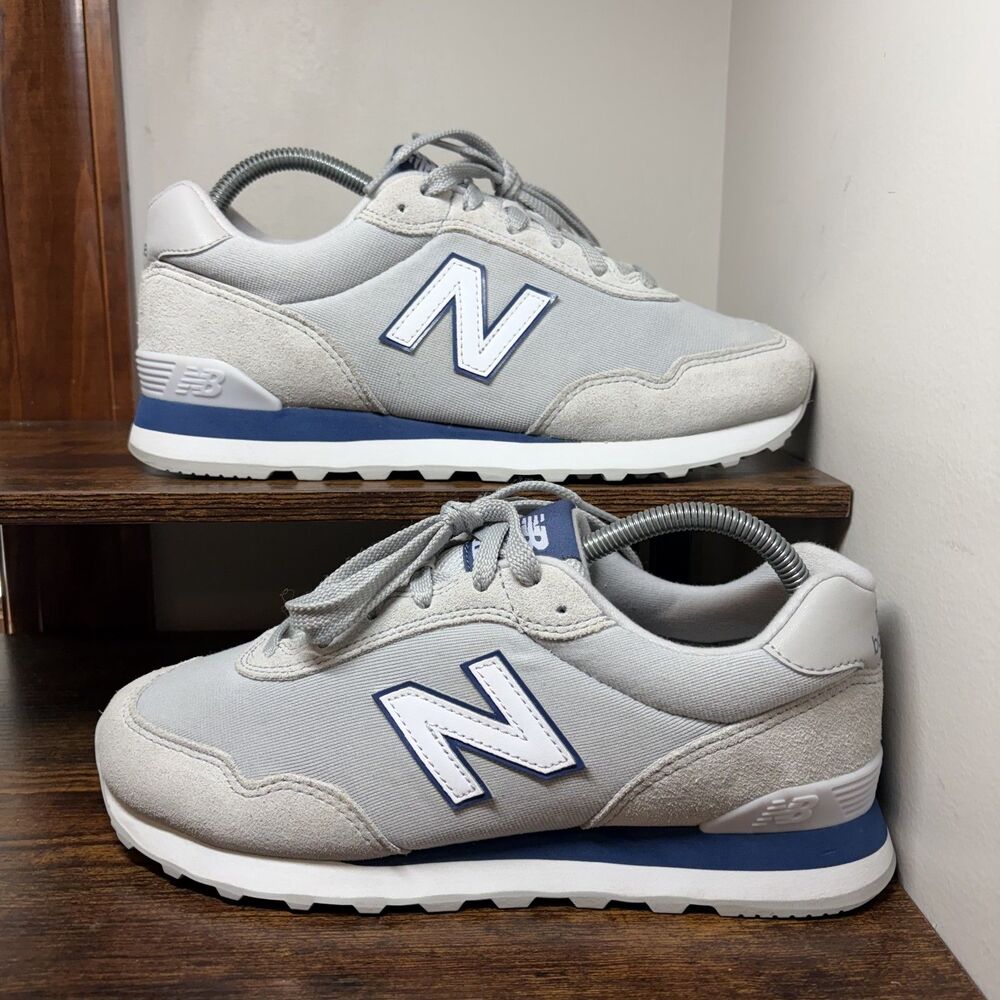 New Balance 515 WL515OC3 Gray Blue Suede Lifestyle Sneakers Womens 9